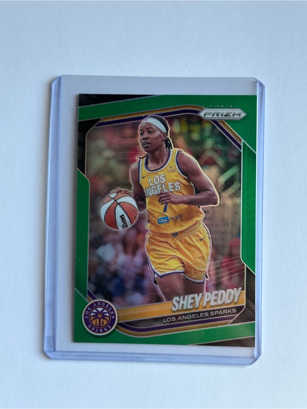 Panini Shey Peddy Basketball Card - Green and Yellow